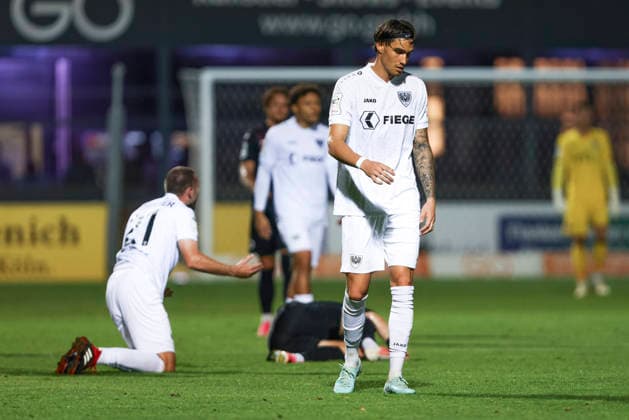 Antonio Tikvic (SC Preussen Muenster) ist enttaeuscht waehrend des Spiels der 3. Liga zwischen Viktoria Koeln und Preussen Muenster, Sportpark Hoehenberg am 30. August 2026 in Koeln, Deutschland. (Foto von Oliver Kaelke DeFodi Images) +++ Antonio Tikvic (SC Preussen Muenster) looks dejected during the 3. Liga match between Viktoria Koeln and Preussen Muenster at Sportpark Hoehenberg on August 30, 2026 in Cologne, Germany. (Photo by Oliver Kaelke DeFodi Images) DFB DFL REGULATIONS PROHIBIT ANY USE OF PHOTOGRAPHS AS IMAGE SEQUENCES AND OR QUASI-VIDEO. (Photo by Oliver Kaelke DeFodi Images) -