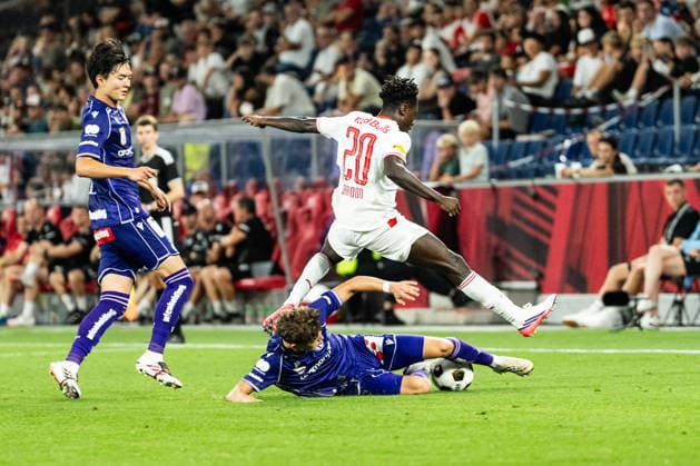 SOCCER - BL, RBS vs A.Wien SALZBURG,AUSTRIA,30.AUG.26 - SOCCER - ADMIRAL Bundesliga, Red Bull Salzburg vs FK Austria Wien. Image shows Edmund Baidoo (RBS).  GEPAxpictures xJulioxArellano