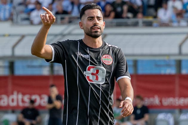Uenal Tosun (TSV 1882 Landsberg, 10) GER, TSV 1860 Muenchen vs. TSV Landsberg 1882, Fussball, Regionalliga Bayern, 6. Spieltag, Saison 2026 2027, 30.08.2026. (DFL DFB REGULATIONS PROHIBIT ANY USE OF PHOTOGRAPHS as IMAGE SEQUENCES and or QUASI-VIDEO). Foto: HMB Media Heike Feiner Copyright: HMBxMedia HeikexFeiner