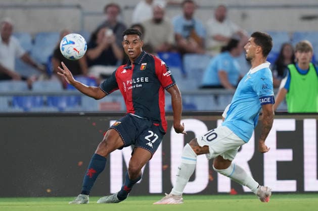 Genoa™s Alessandro Marcandalli during the Serie A EniLive soccer match between Lazio and Genoa at the Rome s Olympic stadium, Italy - Sunday August 30, 2026 - Soccer ( Photo by Alfredo Falcone LaPresse )  Copyright: xAlfredoxFalcone LaPressex
