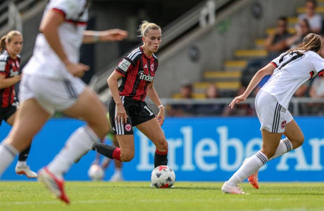 GER, Frankfurt, Eintracht Frankfurt vs 1. FC Nürnberg, Google Pixel Frauen Bundesliga, Fussball, DFB, Spielzeit 2026 2027, Stadion am Brentanobad, 2. Spieltag im Bild: Laura Freigang (Eintracht Frankfurt Frauen 10) DFB DFL REGULATIONS PROHIBIT ANY USE OF PHOTOGRAPHS AS IMAGE SEQUENCES AND OR QUASI-VIDEO, 30.08.2026 *** GER, Frankfurt, Eintracht Frankfurt vs. 1 FC Nürnberg, Google Pixel Women s Bundesliga, Soccer, DFB, 2026–2027 Season, Stadion am Brentanobad, Matchday 2 in pictures: Laura Freigang, Eintracht Frankfurt Women. 10 DFB DFL regulations prohibit any use of photographs as image sequences and or quasi-video. August 30, 2026 Copyright: HMBxMedia HendrikxHamelau
