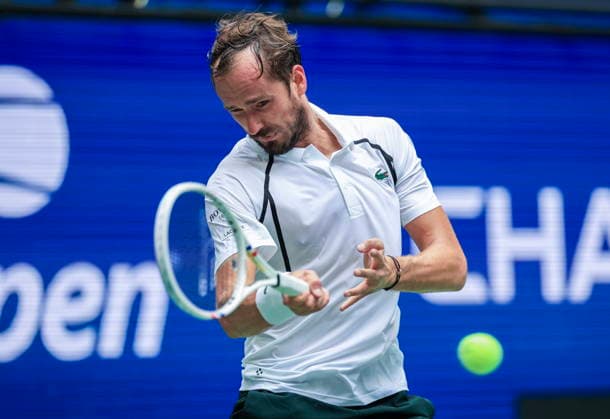 US Open tennis tournament - Day 1 Daniil Medvedev of Russia in action against Hugo Gaston of France during the Men s Singles round one of the US Open Tennis Championships at the USTA Billie Jean King National Tennis Center in Flushing Meadows, New York, USA, 30 August 2026. The 2026 US Open tournament runs from 23 August through 13 September. FLUSHING MEADOWS NEW YORK United States  Copyright: xCRISTOBALxHERRERA-ULASHKEVICHx