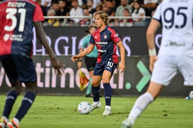 SOCCER - Serie A - Cagliari Calcio vs. Inter - FC Internazionale Photo by IPA ABACAPRESS.COM87946948 - Jacopo Fazzini of Cagliari Calcio during the Cagliari Calcio vs. Inter - FC Internazionale Italian Serie A soccer match in Cagliari, Italy, on August 30, 2026 Cagliari Italy  Copyright: xIPAxSport ABACAx