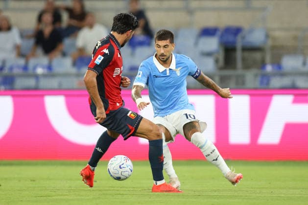 SOCCER - Serie A - SS Lazio vs. Genoa CFC Photo by IPA ABACAPRESS.COM87946934 - Mattia Zaccagni of Società Sportiva Lazio is in action during the 2026–2027 Serie A match between S.S. Lazio and Genoa C.F.C. at the Stadio Olimpico in Rome, Italy. Rome Italy  Copyright: xIPAxSport ABACAx