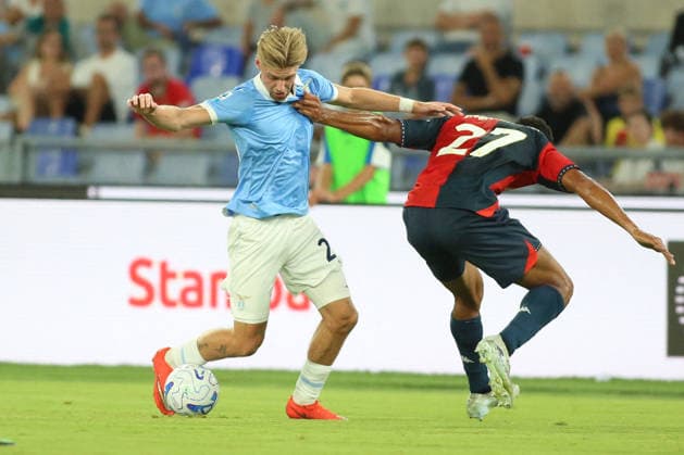 SOCCER - Serie A - SS Lazio vs. Genoa CFC Photo by IPA ABACAPRESS.COM87946918 - Kenneth Taylor of Societa Sportiva Lazio is in action during the 2026–2027 Serie A match between S.S. Lazio and Genoa C.F.C. at the Stadio Olimpico in Rome, Italy. Rome Italy  Copyright: xIPAxSport ABACAx
