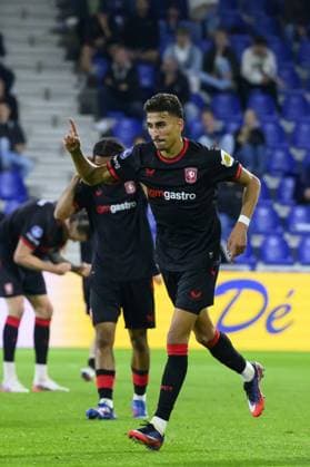 LEEUWARDEN - Younes Taha of FC Twente celebrates his goal during the Dutch Eredivisie match between SC Cambuur and FC Twente at the Kooi Stadion on August 30, 2026, in Leeuwarden, the Netherlands. COR LASKER ANP Eredivisie 2026 27 xVIxANPxSportx xxANPxIVx 566633941 originalFilename: 566633941.jpg