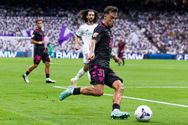 ESP: Real Madrid CF v Malaga CF - La Liga EA Sports Rafael Garrido of Malaga during La Liga EA Sports match between Real Madrid and Malaga CF at Estadio Santiago Bernabeu on August 30, 2026 in Madrid, Spain. Madrid Madrid Spain Football Copyright: xAlejandroxMatiasx