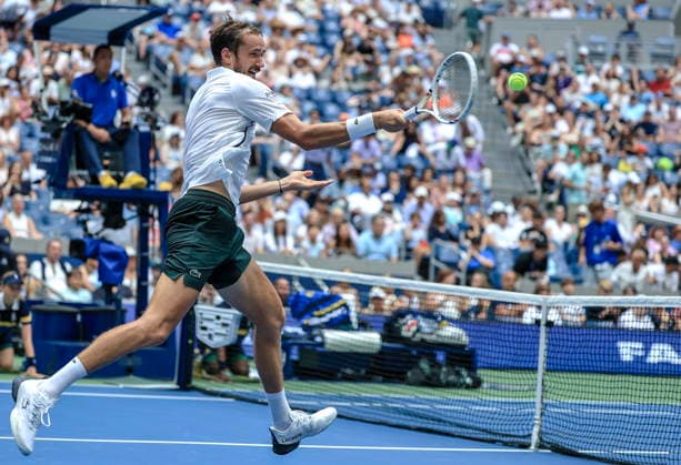 US Open tennis tournament - Day 1 Daniil Medvedev of Russia in action against Hugo Gaston of France during the Men s Singles round one of the US Open Tennis Championships at the USTA Billie Jean King National Tennis Center in Flushing Meadows, New York, USA, 30 August 2026. The 2026 US Open tournament runs from 23 August through 13 September. FLUSHING MEADOWS NEW YORK United States  Copyright: xCRISTOBALxHERRERA-ULASHKEVICHx