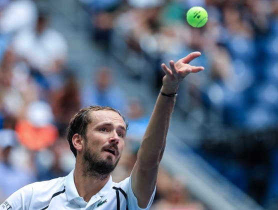 US Open tennis tournament - Day 1 Daniil Medvedev of Russia serves against Hugo Gaston of France during the Men s Singles round one of the US Open Tennis Championships at the USTA Billie Jean King National Tennis Center in Flushing Meadows, New York, USA, 30 August 2026. The 2026 US Open tournament runs from 23 August through 13 September. FLUSHING MEADOWS NEW YORK United States  Copyright: xCRISTOBALxHERRERA-ULASHKEVICHx