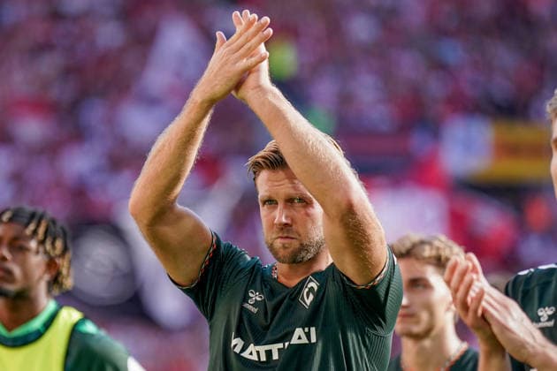 Deutschland: Fussball Bundesliga Saison 2026 - 2027, 1. Spieltag - SC Freiburg vs Werder Bremen - Europa Park Stadion (Freiburg): Niclas Füllkrug Niclas Fullkrug (Werder Bremen, 10) Mimik, Gesichtsausdruck, Emotion *** Germany Soccer Bundesliga 2026–2027 Season, Matchday 1: SC Freiburg vs. Werder Bremen at Europa-Park Stadium, Freiburg; Niclas Füllkrug (Niclas Fullkrug) of Werder Bremen; 10: Facial expressions, emotions Copyright: xJOERANxSTEINSIEKx