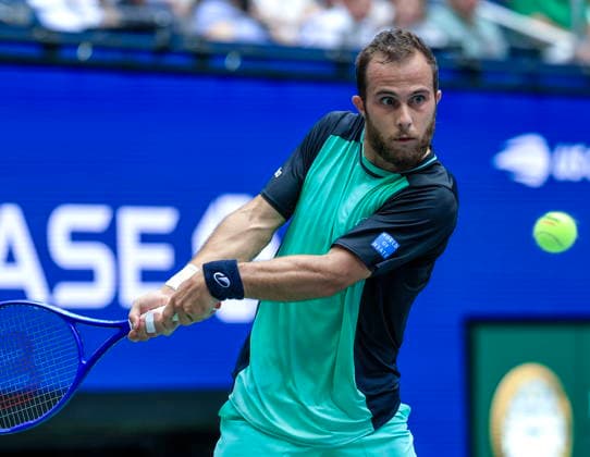 US Open tennis tournament - Day 1 Hugo Gaston of France in action against Daniil Medvedev of Russia during the Men s Singles round one of the US Open Tennis Championships at the USTA Billie Jean King National Tennis Center in Flushing Meadows, New York, USA, 30 August 2026. The 2026 US Open tournament runs from 23 August through 13 September. FLUSHING MEADOWS NEW YORK United States  Copyright: xCRISTOBALxHERRERA-ULASHKEVICHx