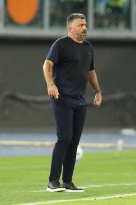 IPA87949281 - Gennaro Gattuso, coach of Società Sportiva Lazio, is in action during the 2026–2027 Serie A match between S.S. Lazio and Genoa C.F.C. at the Stadio Olimpico in Rome, Italy.  Copyright: xMatteoxCassoni IPAxSportx xx 87949281