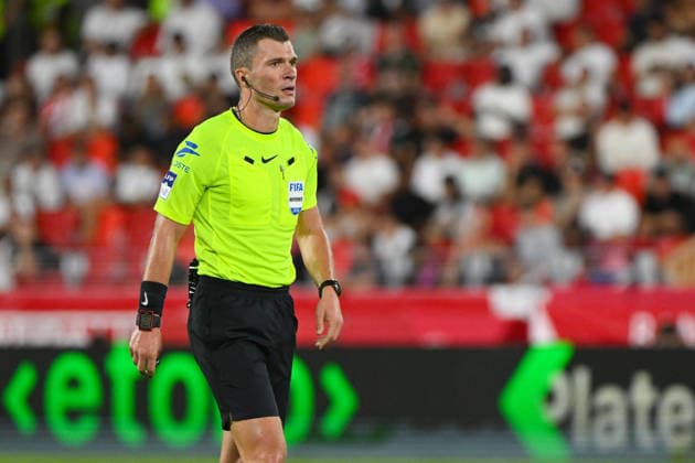 FOOTBALL : AS Monaco VS Olympique de Marseille - Ligue 1 McDonald s - 30 08 2026 Referee Willy Delajod during the Ligue 1 McDonald™s match between AS Monaco and Olympique de Marseille on August 30, 2026 at the Louis II Stadium in Monaco. MonacoMonaco  Copyright: xWilliamxCannarellax