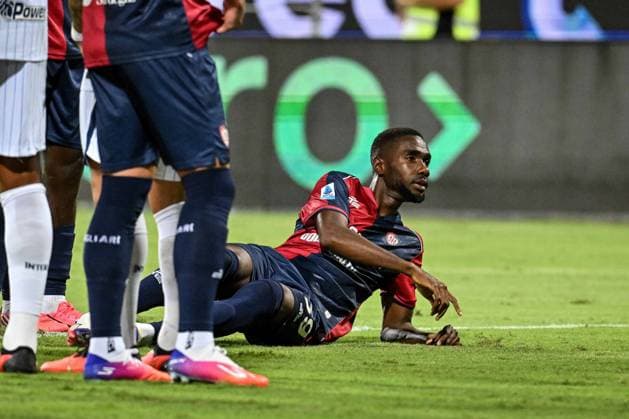 IPA87949302 - Fadera of Cagliari Calcio during the Cagliari Calcio vs. Inter - FC Internazionale Italian Serie A soccer match in Cagliari, Italy, on August 30, 2026  Copyright: xLuigixCanu IPAxSportx xx 87949302