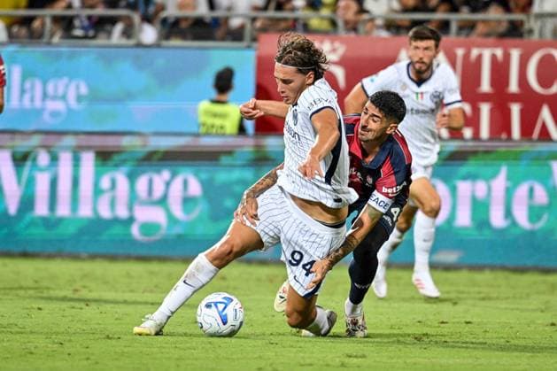 IPA87949337 - Pio Esposito of Inter during the Cagliari Calcio vs. Inter - FC Internazionale Italian Serie A soccer match in Cagliari, Italy, on August 30, 2026  Copyright: xLuigixCanu IPAxSportx xx 87949337