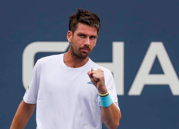 US Open tennis tournament - Day 1 Cameron Norrie of Great Britain reacts during a game against Luca Van Assche of France during the Men™s Singles round one of the US Open Tennis Championships at the USTA Billie Jean King National Tennis Center in Flushing Meadows, New York, USA, 30 August 2026. The 2026 US Open tournament runs from 23 August through 13 September. FLUSHING MEADOWS NEW YORK United States  Copyright: xSARAHxYENESELx