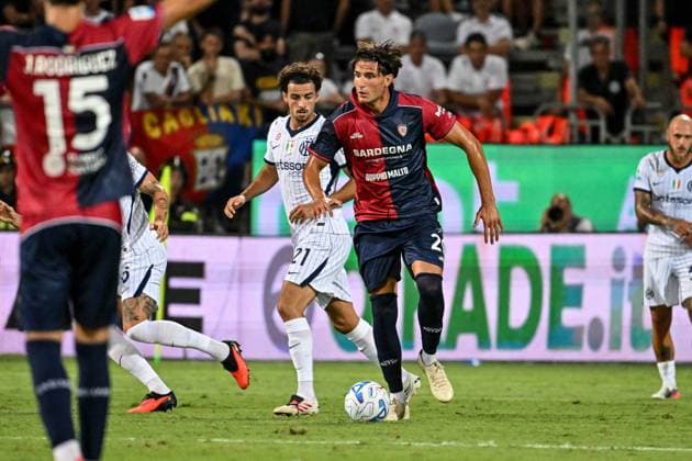 IPA87950306 - Gennaro Borrelli of Cagliari Calcio during the Cagliari Calcio vs. Inter - FC Internazionale Serie A soccer match in Cagliari, Italy, on August 30, 2026  Copyright: xLuigixCanu IPAxSportx xx 87950306