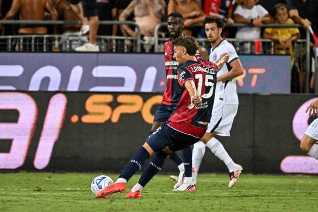IPA87950337 - Juan Rodriguez of Cagliari Calcio during the Cagliari Calcio vs. Inter - FC Internazionale Serie A soccer match in Cagliari, Italy, on August 30, 2026  Copyright: xLuigixCanu IPAxSportx xx 87950337