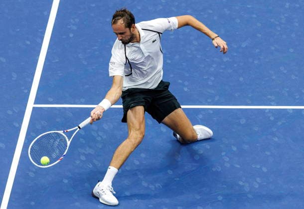 US Open tennis tournament - Day 1 Daniil Medvedev of Russia in action against Hugo Gaston of France during the Men s Singles round one of the US Open Tennis Championships at the USTA Billie Jean King National Tennis Center in Flushing Meadows, New York, USA, 30 August 2026. The 2026 US Open tournament runs from 23 August through 13 September. FLUSHING MEADOWS NEW YORK United States  Copyright: xBRIANxHIRSCHFELDx