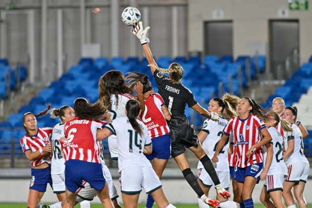 August 30, 2026, Madrid, Madrid, Spain: 1 MERLE FROHMS of Real Madrid CF Femenino in action during the Spanish Women League, Liga F, football match played between REAL MADRID Vs ATLETICO DE MADRID at Alfredo Di Stefano stadium on August 30, 2027, in Valdebebas, Madrid, Spain. Madrid Spain - ZUMAc312 20260830_zsp_c312_160 Copyright: xOscarxManuelxSanchezx