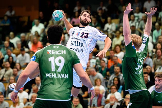 Wetzlar: HBL - 26 27 - HSG Wetzlar - SG BBM Bietigheim Marcus Norrbrink (Bietigheim) Wetzlar Buderus Arena Deutschland