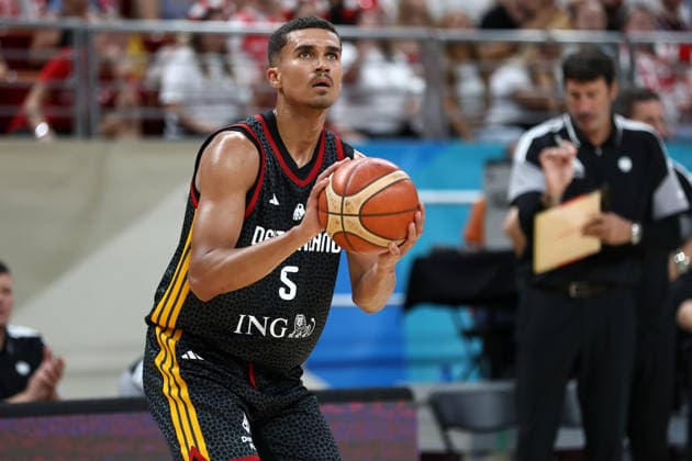 Poland V Germany - FIBA Basketball World Cup European Qualifier Group K Tristan Da Silva plays during the FIBA Basketball World Cup European Qualifier Group K match between Poland and Germany at Ergo Arena in Gdansk, Poland, on August 30, 2026. Gdansk Poland  Copyright: xPiotrxMatusewiczx originalFilename:matusewicz-polandvg260830_np1wN.jpg