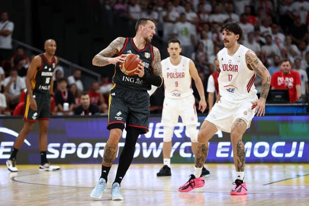 Poland V Germany - FIBA Basketball World Cup European Qualifier Group K Daniel Theis and Dominik Olejniczak during the FIBA Basketball World Cup European Qualifier Group K match between Poland and Germany at Ergo Arena in Gdansk, Poland, on August 30, 2026. Gdansk Poland  Copyright: xPiotrxMatusewiczx originalFilename:matusewicz-polandvg260830_np6eN.jpg