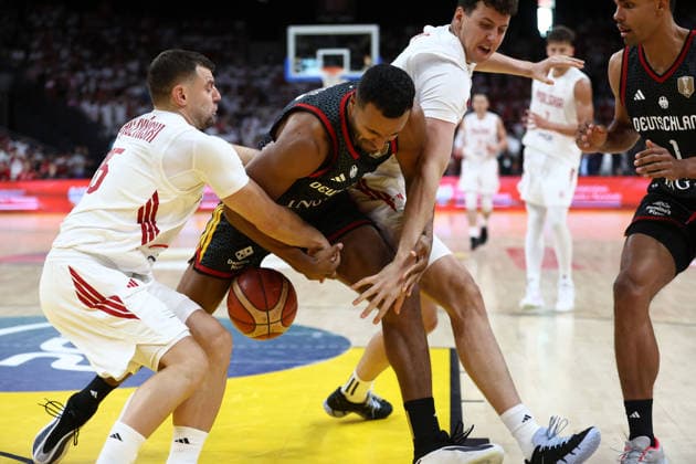 Poland V Germany - FIBA Basketball World Cup European Qualifier Group K Johannes Thiemann plays during the FIBA Basketball World Cup European Qualifier Group K match between Poland and Germany at Ergo Arena in Gdansk, Poland, on August 30, 2026. Gdansk Poland  Copyright: xPiotrxMatusewiczx originalFilename:matusewicz-polandvg260830_nps5Q.jpg