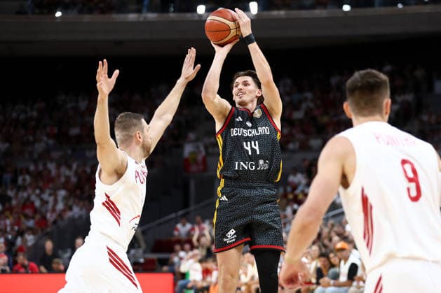 Poland V Germany - FIBA Basketball World Cup European Qualifier Group K David Kramer plays during the FIBA Basketball World Cup European Qualifier Group K match between Poland and Germany at Ergo Arena in Gdansk, Poland, on August 30, 2026. Gdansk Poland  Copyright: xPiotrxMatusewiczx originalFilename:matusewicz-polandvg260830_npvPE.jpg