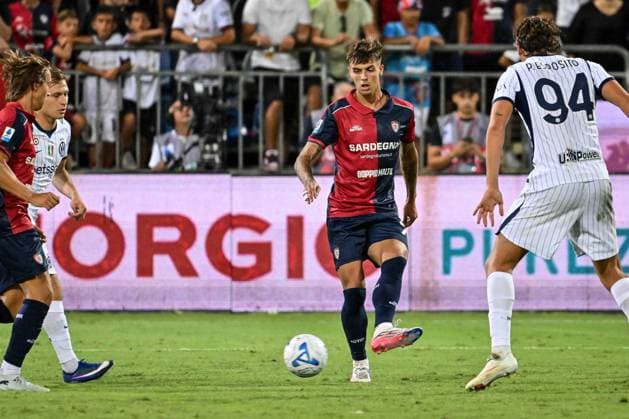 SOCCER - Serie A - Cagliari Calcio vs. Inter - FC Internazionale Photo by IPA ABACAPRESS.COM87949354 - Daniel Maldini of Cagliari Calcio during the Cagliari Calcio vs. Inter - FC Internazionale Italian Serie A soccer match in Cagliari, Italy, on August 30, 2026 Cagliari Italy  Copyright: xIPAxSport ABACAx