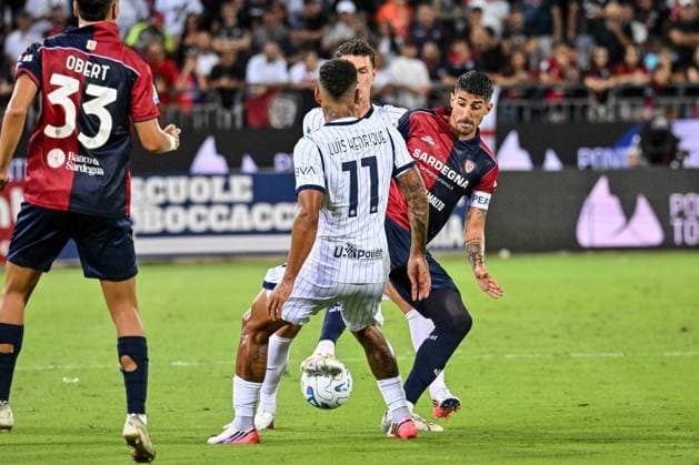 SOCCER - Serie A - Cagliari Calcio vs. Inter - FC Internazionale Photo by IPA ABACAPRESS.COM87949346 - Alessandro Deiola of Cagliari Calcio during the Cagliari Calcio vs. Inter - FC Internazionale Italian Serie A soccer match in Cagliari, Italy, on August 30, 2026 Cagliari Italy  Copyright: xIPAxSport ABACAx