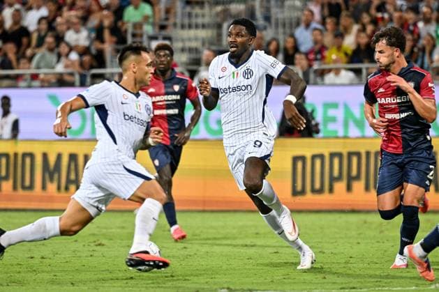 SOCCER - Serie A - Cagliari Calcio vs. Inter - FC Internazionale Photo by IPA ABACAPRESS.COM87949779 - Marcus Thuram of Inter during the Cagliari Calcio vs. Inter - FC Internazionale Italian Serie A soccer match in Cagliari, Italy, on August 30, 2026 Cagliari Italy  Copyright: xIPAxSport ABACAx