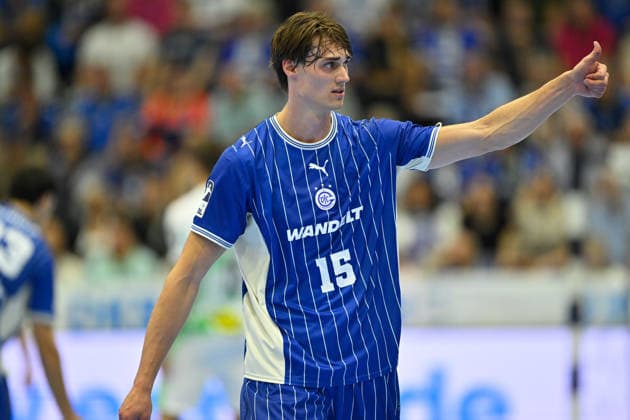 Gummersbach, Schwalbe Arena, 30.08.26, GER, Herren, Handball-Bundesliga, Opel HBL, Saison 2026-2027, VfL Gummersbach - SC Magdeburg Bild: Miro SCHLUROFF (Gummersbach) Nordrhein-Westfalen Deutschland