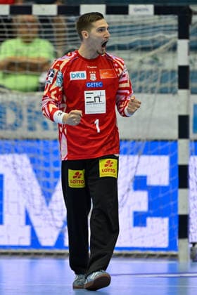 Gummersbach, Schwalbe Arena, 30.08.26, GER, Herren, Handball-Bundesliga, Opel HBL, Saison 2026-2027, VfL Gummersbach - SC Magdeburg Bild: Torwart Dominik KUZMANOVIC (Magdeburg) Nordrhein-Westfalen Deutschland