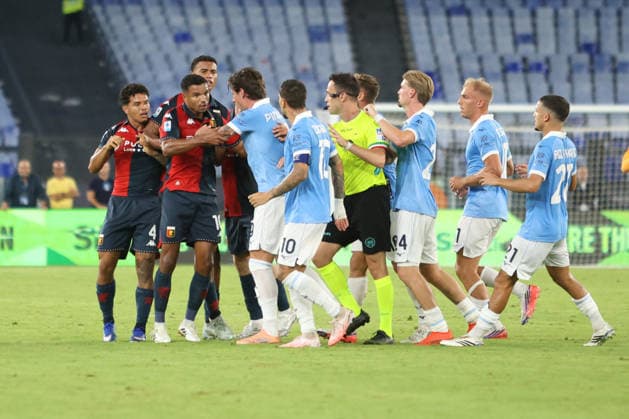 SOCCER - Serie A - SS Lazio vs. Genoa CFC Photo by IPA ABACAPRESS.COM87950289 - Mattia Zaccagni of Societa Sportiva Lazio is in action during the 2026–2027 Serie A match between S.S. Lazio and Genoa C.F.C. at the Stadio Olimpico in Rome, Italy. Rome Italy  Copyright: xIPAxSport ABACAx