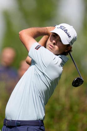 SUTTON COLDFIELD, ENGLAND - AUG 30: Jacob Skov Olesen (DEN) plays from the eighth tee during Round 4 at the 2026 Husqvarna British Masters at The Belfry, Sutton Coalfield on August 30, 2026 in Warwickshire, England The 2026 Husqvarna British Masters