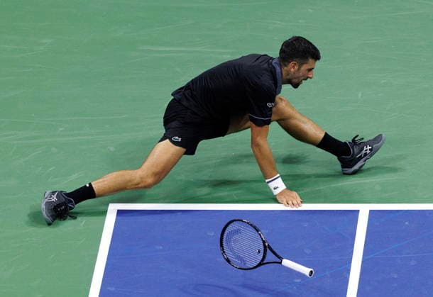 US Open tennis tournament - Day 1 Novak Djokovic of Serbia falls during his match against Mariano Navone of Argentina during the Men s Singles round one of the US Open Tennis Championships at the USTA Billie Jean King National Tennis Center in Flushing Meadows, New York, USA, 30 August 2026. The 2026 US Open tournament runs from 23 August through 13 September. FLUSHING MEADOWS NEW YORK United States  Copyright: xBRIANxHIRSCHFELDx