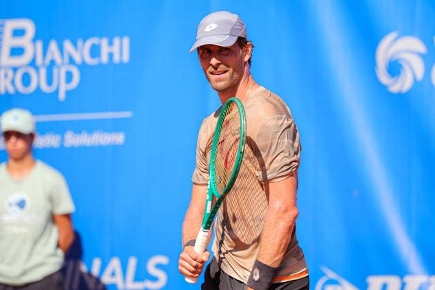 IPA87973235 - Norbert Gombos (SVK) during the Como Lake Challenger, an international tennis tournament in Como, Italy, on August 31, 2026  Copyright: xRobertaxCorradin IPAxSportx xx 87973235