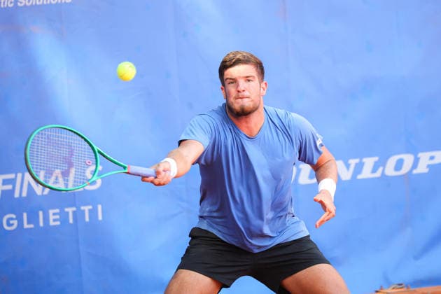 IPA87973735 - Mili Polji?ak (CRO) during the Como Lake Challenger, an international tennis tournament in Como, Italy, on August 31, 2026  Copyright: xRobertaxCorradin IPAxSportx xx 87973735
