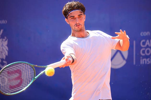 IPA87973678 - Lorenzo Rottoli (ITA) during the Como Lake Challenger, an international tennis tournament in Como, Italy, on August 31, 2026  Copyright: xRobertaxCorradin IPAxSportx xx 87973678