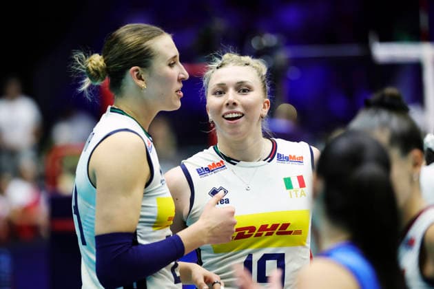 BRNO, CZECH REPUBLIC 20260831 Italy s Myriam Fatime Sylla during the round of 16 match of the Women s European Volleyball Championship between Italy and Bulgaria in Brno, Czech Republic. BRNO CZECH REPUBLIC x9200x