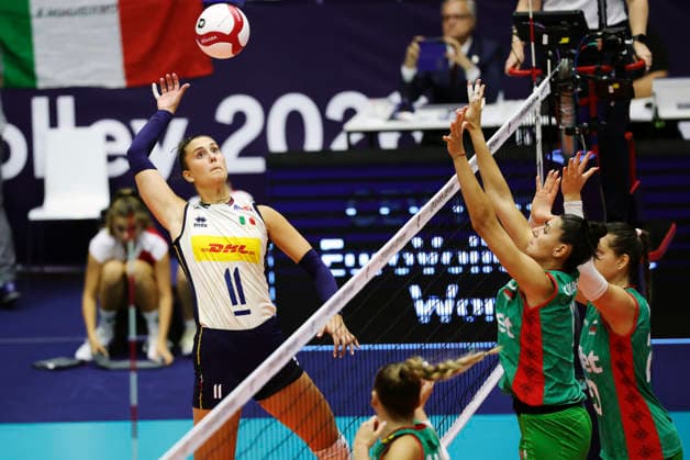 BRNO, CZECH REPUBLIC 20260831 Italy s Myriam Fatime Sylla during the round of 16 match of the Women s European Volleyball Championship between Italy and Bulgaria in Brno, Czech Republic. BRNO CZECH REPUBLIC x9200x *** BRNO, CZECH REPUBLIC, August 31, 2026: Italy s Myriam Fatime Sylla during the Round of 16 match of the Women s European Volleyball Championship between Italy and Bulgaria in Brno, Czech Republic. BRNO, CZECH REPUBLIC x9200x  Copyright: xAdamxIhse TTx EURO VOLLEYBALL CHAMPIONSHIP 2026 ITALY - BULGARIA