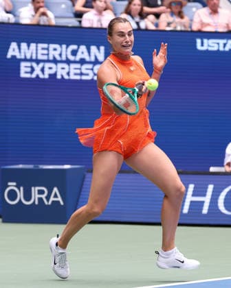 August 31, 2026, New York City, New York, USA: ARYNA SABALENKA during the match against C. Osorio of Colombia in the first round of Grand Slam tournament US Open. New York, USA. Tennis: US Open - Aryna Sabalenka  - ZUMAc278 20260831_zsp_c278_013 Copyright: xMarcinxCholewinskix
