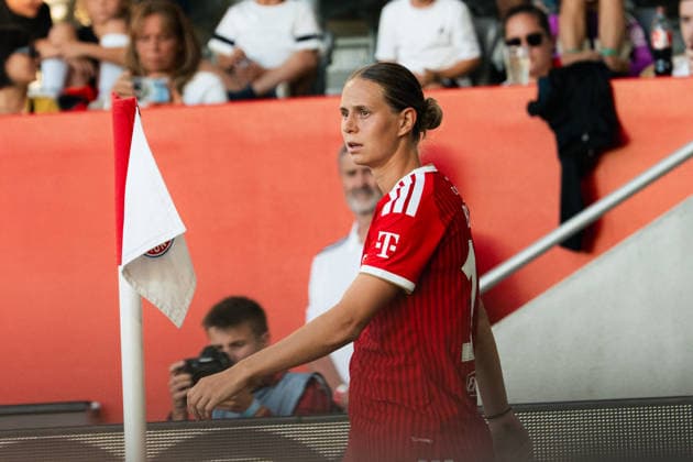 Fussball: Google Pixel Frauen-Bundesliga, 2. Spieltag, FC Bayern München Frauen - 1. FSV Mainz 05 Frauen am 31.08.2026 in München (FC Bayern Campus-Stadion), Deutschland, Saison 2026 2027: Klara Bühl (FC Bayern München, 17) München FC Bayern Campus-Stadion Deutschland *** Soccer: Google Pixel Women s Bundesliga, Matchday 2, FC Bayern Munich Women vs. FSV Mainz 05 Women on August 31, 2026, at FC Bayern Campus Stadium in Munich, Germany, 2026–2027 season, Klara Bühl, FC Bayern Munich, 17, Munich, FC Bayern Campus Stadium, Germany Copyright: xPhilippxImhofx