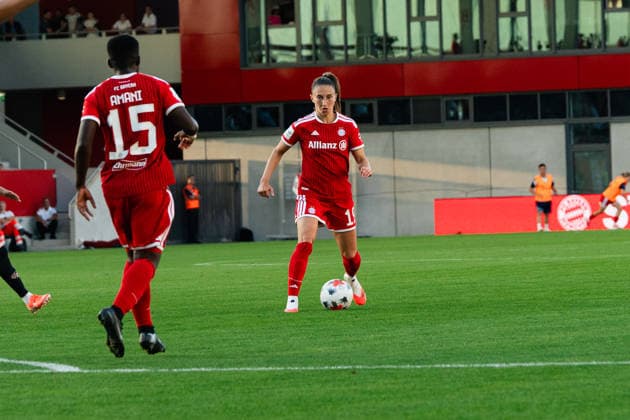 Fussball: Google Pixel Frauen-Bundesliga, 2. Spieltag, FC Bayern München Frauen - 1. FSV Mainz 05 Frauen am 31.08.2026 in München (FC Bayern Campus-Stadion), Deutschland, Saison 2026 2027: Katharina Naschenweng (FC Bayern München, 19) München FC Bayern Campus-Stadion Deutschland *** Soccer Google Pixel Women s Bundesliga, Matchday 2, FC Bayern Munich Women vs. FSV Mainz 05 Women on August 31, 2026, at FC Bayern Campus Stadium in Munich, Germany, 2026–2027 season, Katharina Naschenweng, FC Bayern Munich, 19, Munich, FC Bayern Campus Stadium, Germany Copyright: xPhilippxImhofx