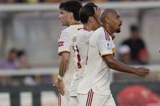 SOCCER - Serie A - US Lecce vs. AS Roma Photo by IPA ABACAPRESS.COM87979345 - during the Serie A soccer match between Lecce and AS Roma at the Via Del Mare Ettore Giardiniero Stadium in Lecce on August 31, 2026. Lecce Italy  Copyright: xIPAxSport ABACAx