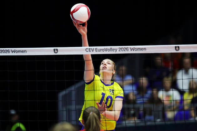 BRNO, TJECKIEN 20260831 Sveriges Isabelle Haak under attondelsfinalen i damernas volleyboll-EM mellan Tjeckien och Sverige i Brno, Tjeckien. BRNO TJECKIEN x9200x