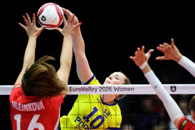 BRNO, CZECH REPUBLIC 20260831 Sweden s Isabelle Haak during the round of 16 match of the Women s Volleyball European Championship, EM, Europameisterschaft between the Czech Republic and Sweden in Brno, Czech Republic. BRNO CZECH REPUBLIC x9200x