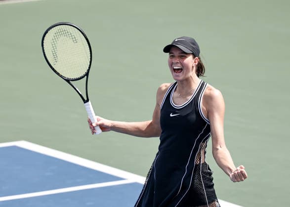 Lilli Tagger (AUT) jubelt nach dem Sieg, Jubel, Freude, Emotion, US Open Championships, Billie Jean King National Tennis Center, Flushing Meadows, New York, USA . Copyright: xJuergenxHasenkopfx