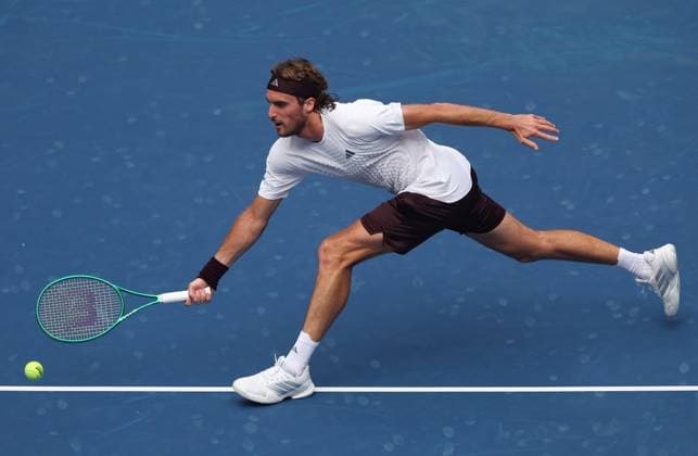 Stefanos Tsitsipas of Greece in action 2026 US Open, Day Two, USTA Billie Jean King National Tennis Center, New York, USA - 31 Aug 2026New York USTA Billie Jean King National T New York (NY) United States of America EDITORIAL USE ONLY No use with unauthorised audio, video, data, fixture lists, club league logos or live services. Online in-match use limited to 120 images, no video emulation. No use in betting, games or single club league player publications. Copyright: xEllaxLing Shutterstockx 17124549t